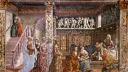 GHIRLANDAIO, Domenico Birth of Mary oil
